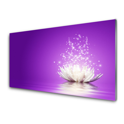 Glasbilder Lotos Blume Pflanzen
