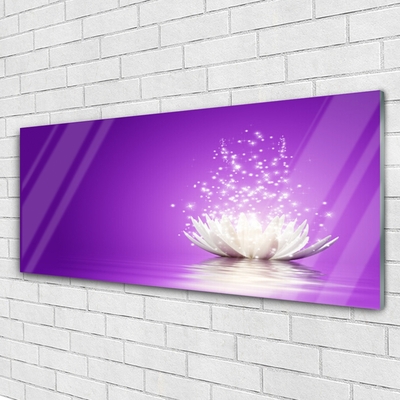 Glasbilder Lotos Blume Pflanzen