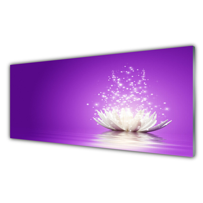 Glasbilder Lotos Blume Pflanzen