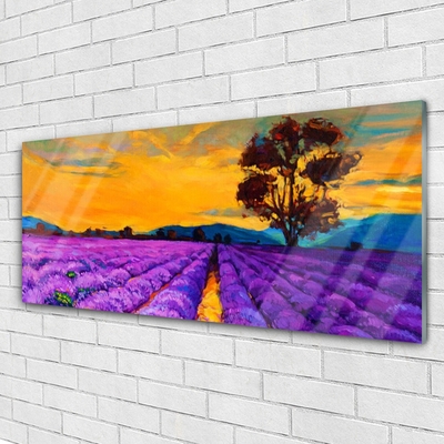 Glasbilder Feld Landschaft
