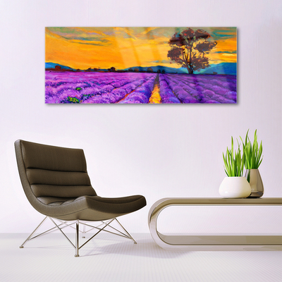 Glasbilder Feld Landschaft