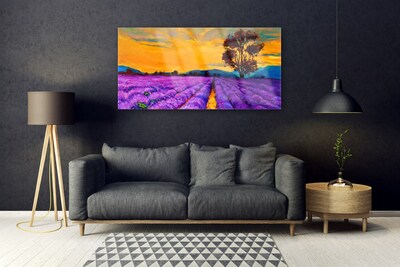 Glasbilder Feld Landschaft