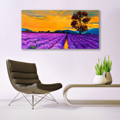 Glasbilder Feld Landschaft
