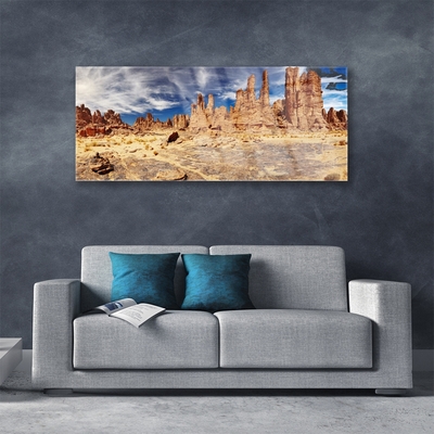Glasbilder Wüste Landschaft