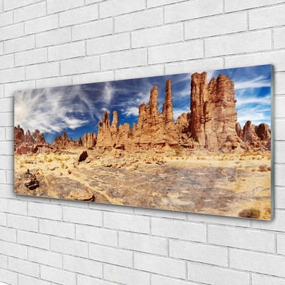 Glasbilder Wüste Landschaft