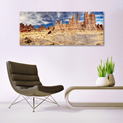 Glasbilder Wüste Landschaft