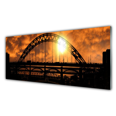 Glasbilder Brücke Architektur