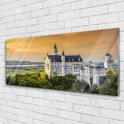 Glasbilder Schloss Landschaft