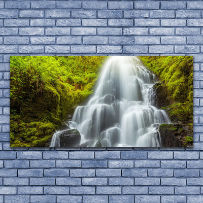 Glasbilder Wasserfall Natur