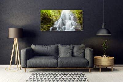 Glasbilder Wasserfall Natur