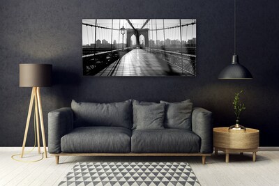Glasbilder Brücke Architektur
