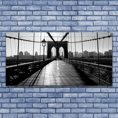 Glasbilder Brücke Architektur