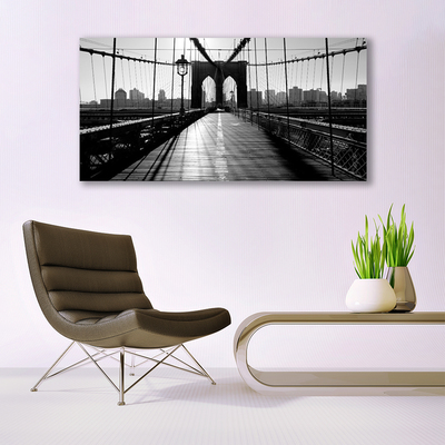 Glasbilder Brücke Architektur