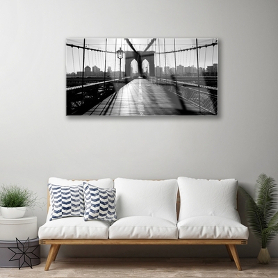 Glasbilder Brücke Architektur