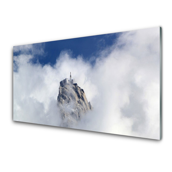 Glasbilder Gebirge Wolken Landschaft