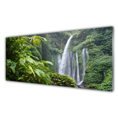 Glasbilder Wasserfall Natur