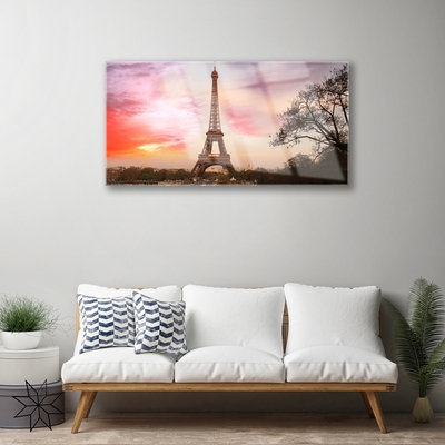 Glasbilder Eiffelturm Architektur