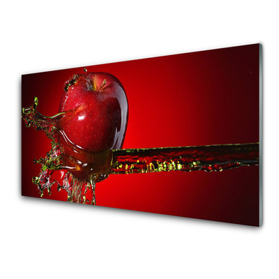 Glasbilder Apfel Wasser Küche