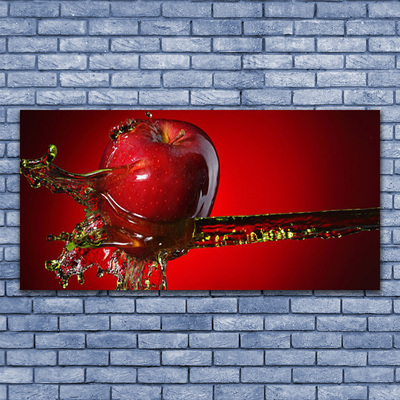Glasbilder Apfel Wasser Küche
