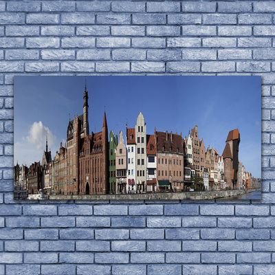 Glasbilder Stadt Gebäude