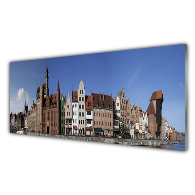 Glasbilder Stadt Gebäude