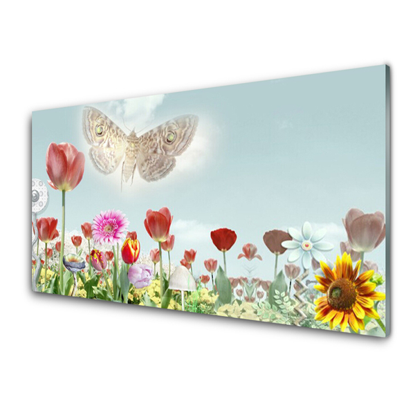 Glasbilder Blumen Natur