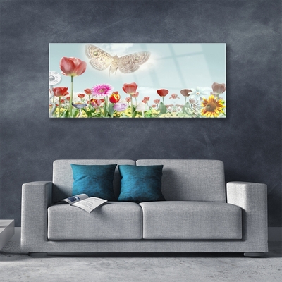 Glasbilder Blumen Natur
