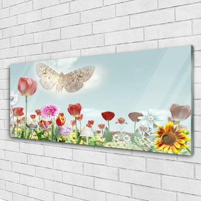 Glasbilder Blumen Natur