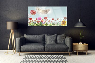 Glasbilder Blumen Natur