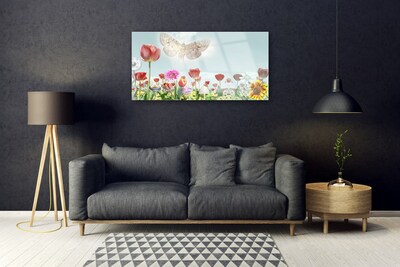 Glasbilder Blumen Natur