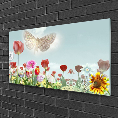 Glasbilder Blumen Natur
