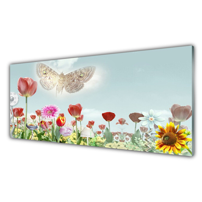 Glasbilder Blumen Natur