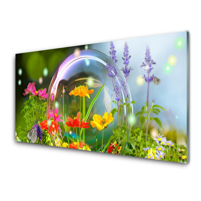 Glasbilder Blumen Natur