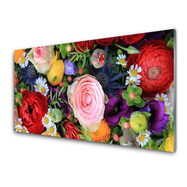 Glasbilder Blumen Pflanzen