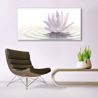 Glasbilder Blume Wasser Kunst