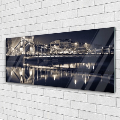 Glasbilder Brücke Architektur