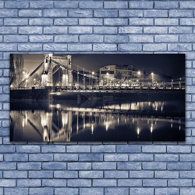Glasbilder Brücke Architektur