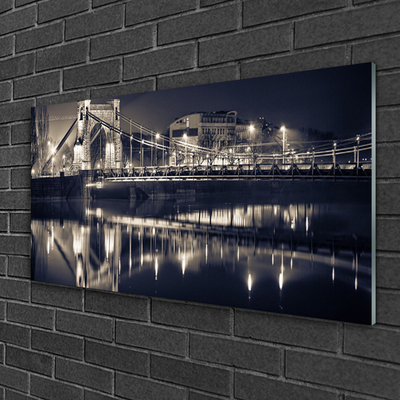 Glasbilder Brücke Architektur