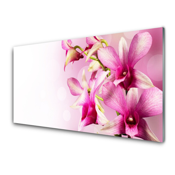 Druck auf Glas Blumen Pflanzen