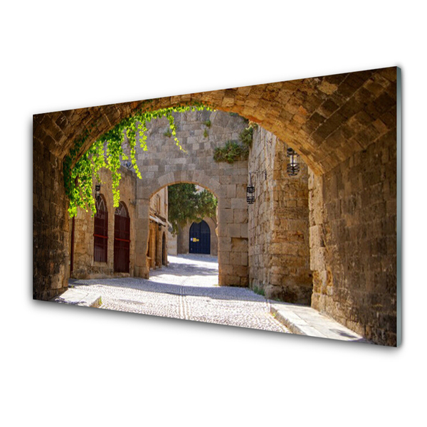 Druck auf Glas Tunnel Architektur