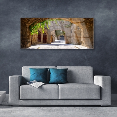 Druck auf Glas Tunnel Architektur