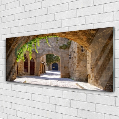Druck auf Glas Tunnel Architektur