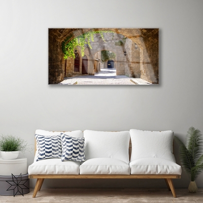 Druck auf Glas Tunnel Architektur