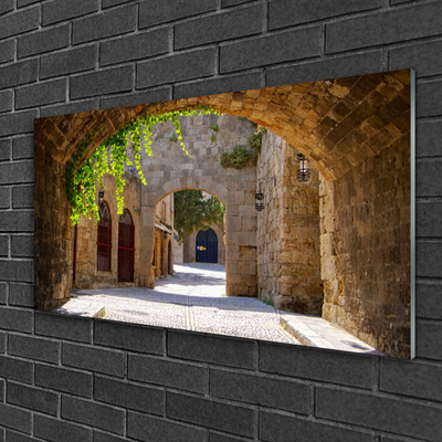 Druck auf Glas Tunnel Architektur