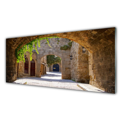 Druck auf Glas Tunnel Architektur