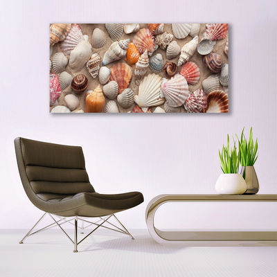 Druck auf Glas Muscheln Kunst