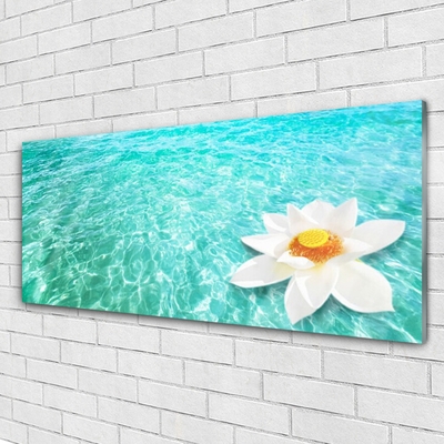 Druck auf Glas Wasser Blume Kunst