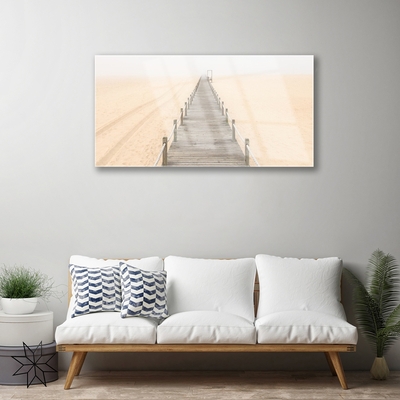 Druck auf Glas Brücke Architektur