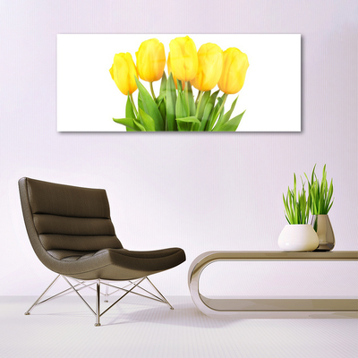 Druck auf Glas Tulpen Pflanzen