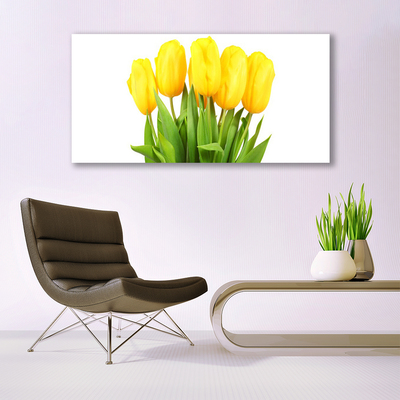 Druck auf Glas Tulpen Pflanzen